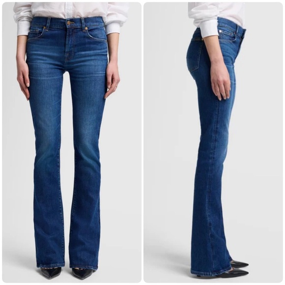 Seven For All Mankind Kimmie Boot Cut Jeans Size 27 - Picture 1 of 10